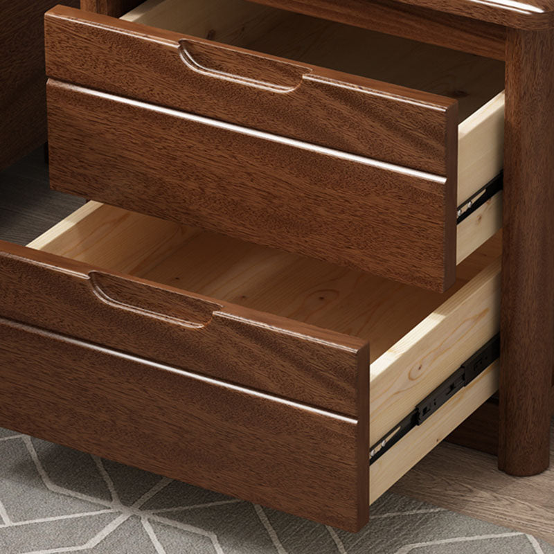 15.6 Inch Width Storage Chest Modern Solid Wood Dresser with 2/3/4/5 Drawers