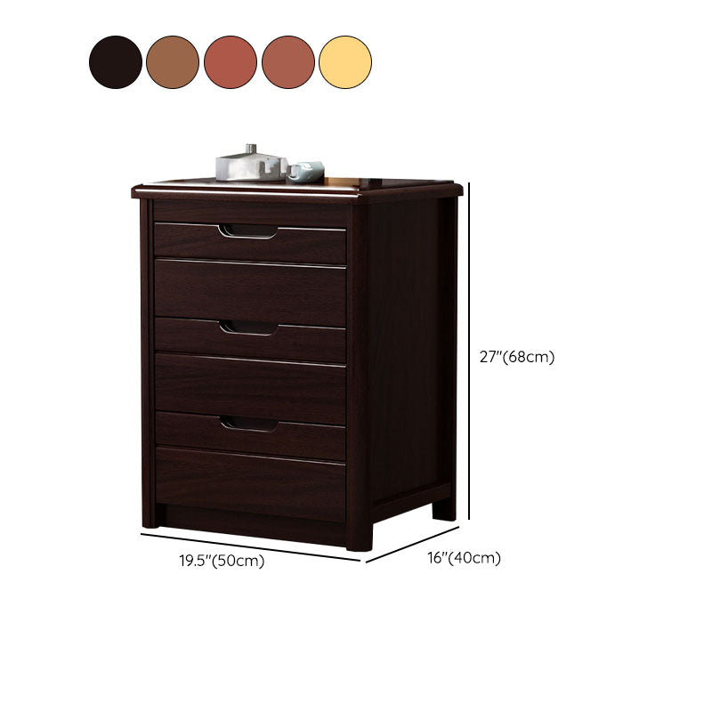 15.6 Inch Width Storage Chest Modern Solid Wood Dresser with 2/3/4/5 Drawers