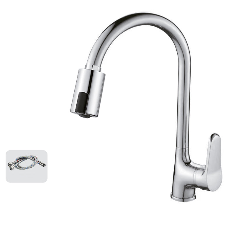 Touchless Sensor Kitchen Faucet Gooseneck Swivel Spout Kitchen Sink Faucet