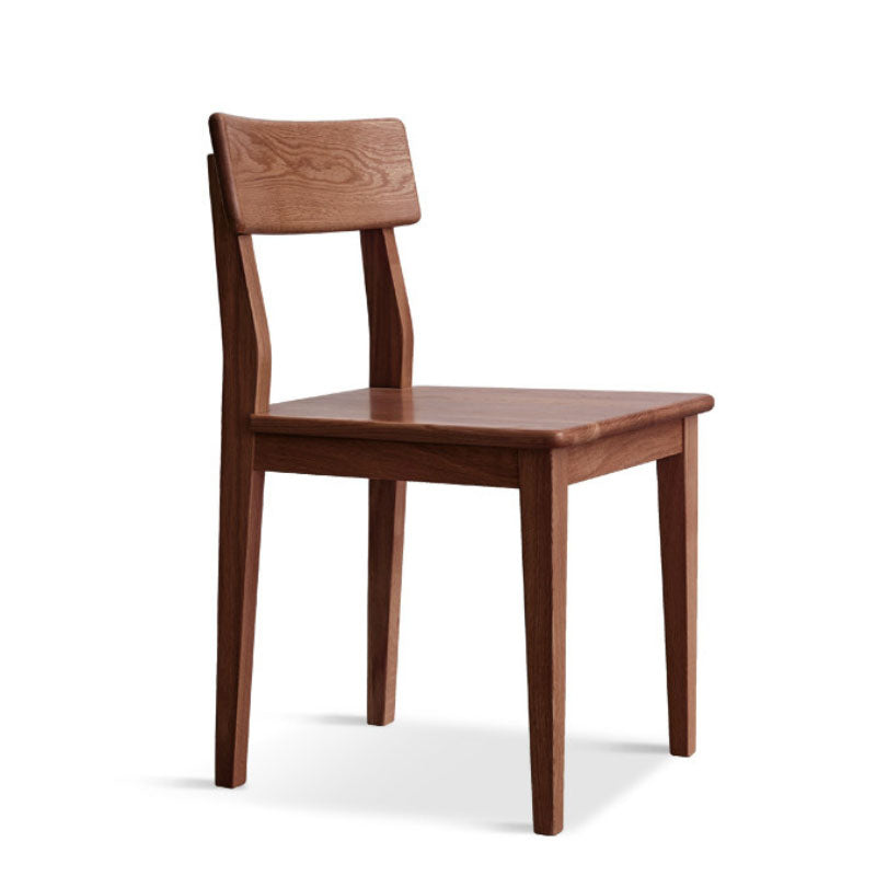 Oak Solid Wood Dining Chair Contemporary Kitchen Armless Chair