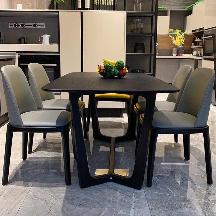 Industrial Kitchen Dinner Table Rectangle Trestle Dining Table