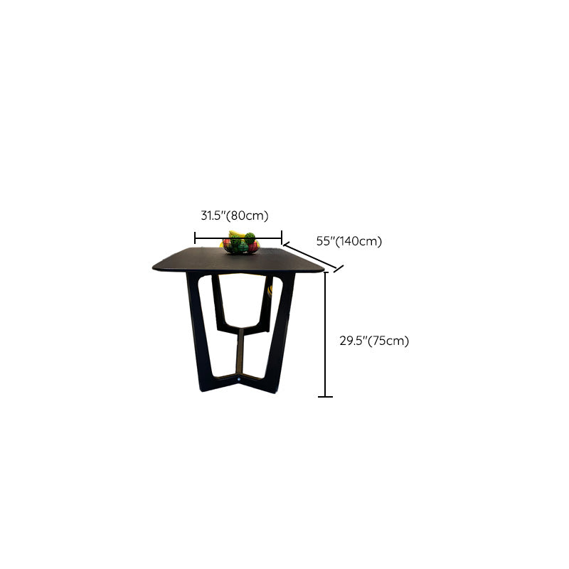 Industrial Kitchen Dinner Table Rectangle Trestle Dining Table
