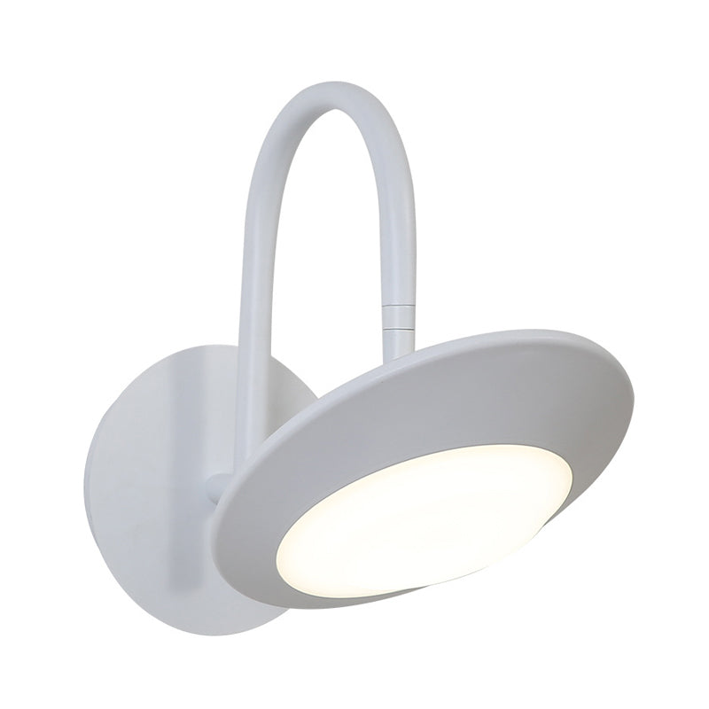 LAMPE DE MUR URNE ROTACTATE LAMPE MODERNIST MOTALLIQUE MÉTALLIQUE BLANC / LED MUR LED AVEC LA BRANDE COLOSI