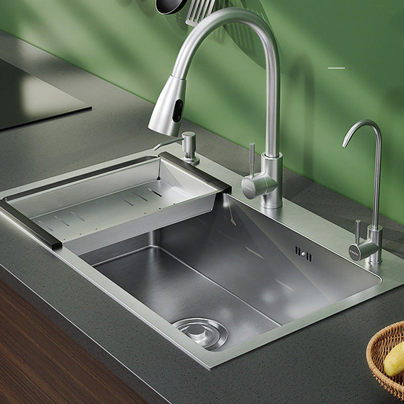 Modern Style Kitchen Sink Soundproof Kitchen Sink with Basket Strainer