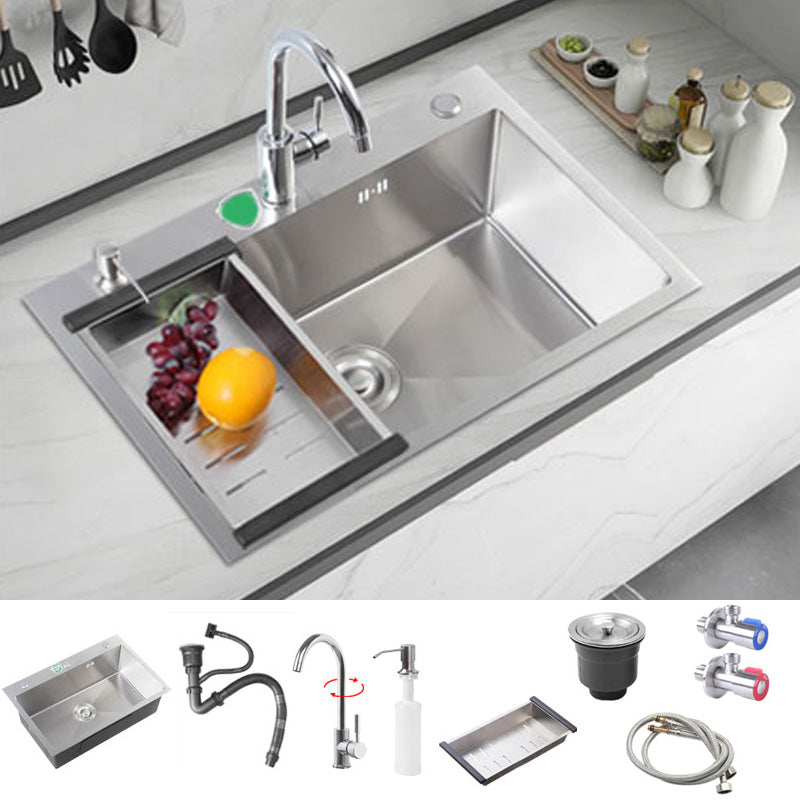 Modern Style Kitchen Sink Soundproof Kitchen Sink with Basket Strainer