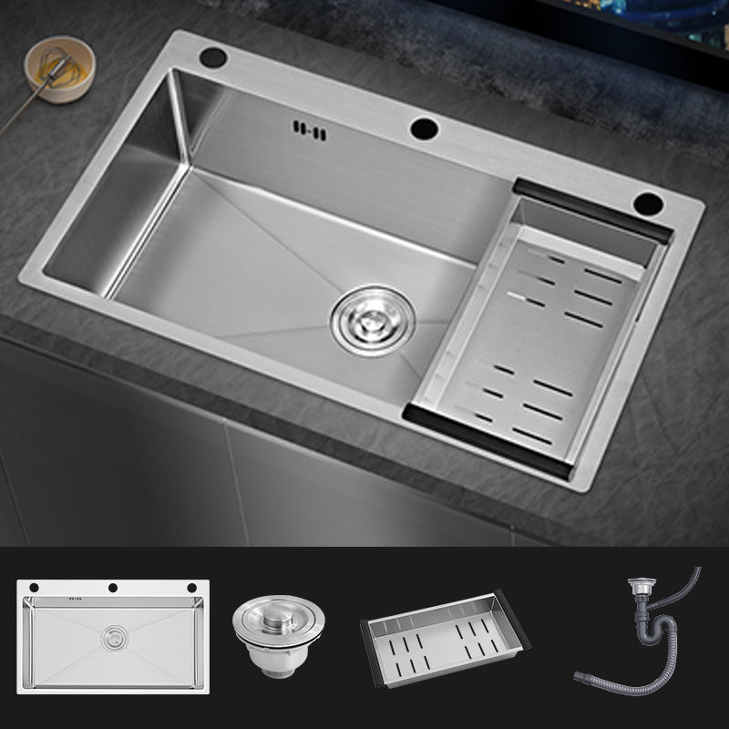 Modern Style Kitchen Sink Soundproof Kitchen Sink with Basket Strainer