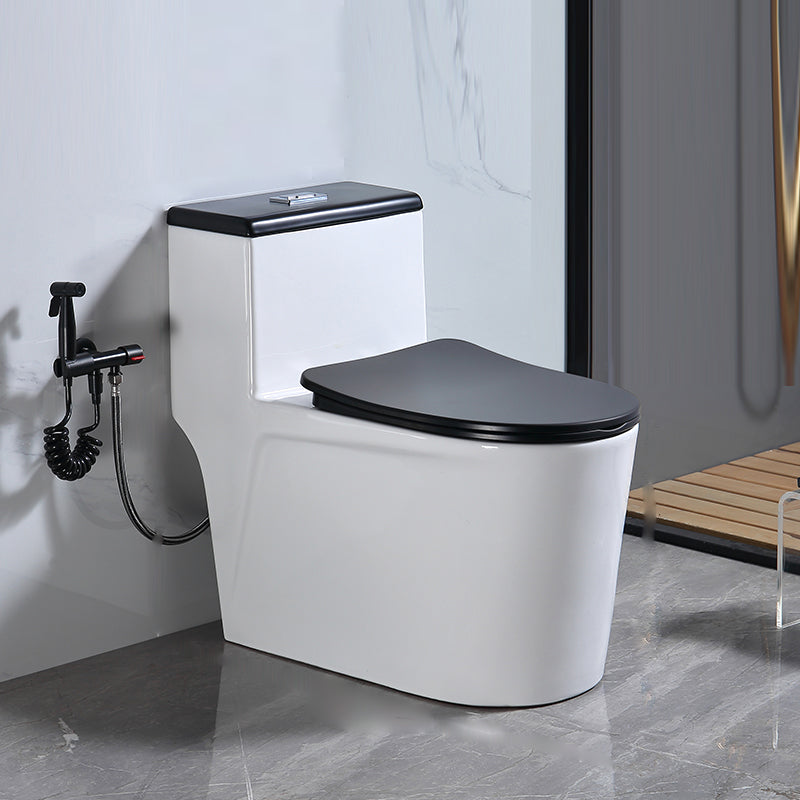 Traditional Floor Mounted Flush Toilet All In One Siphon Jet Toilet