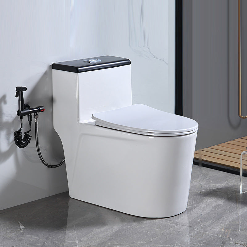 Traditional Floor Mounted Flush Toilet All In One Siphon Jet Toilet