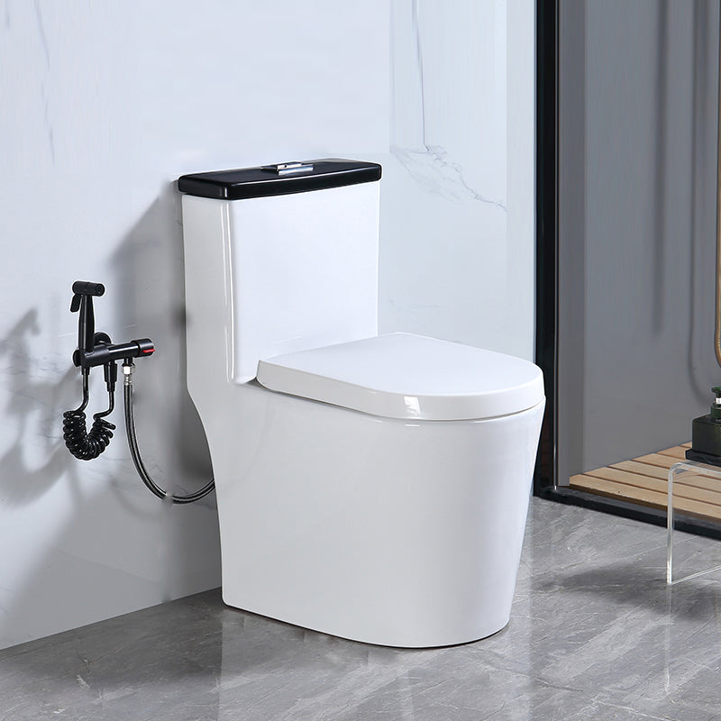 Traditional Floor Mounted Flush Toilet All In One Siphon Jet Toilet