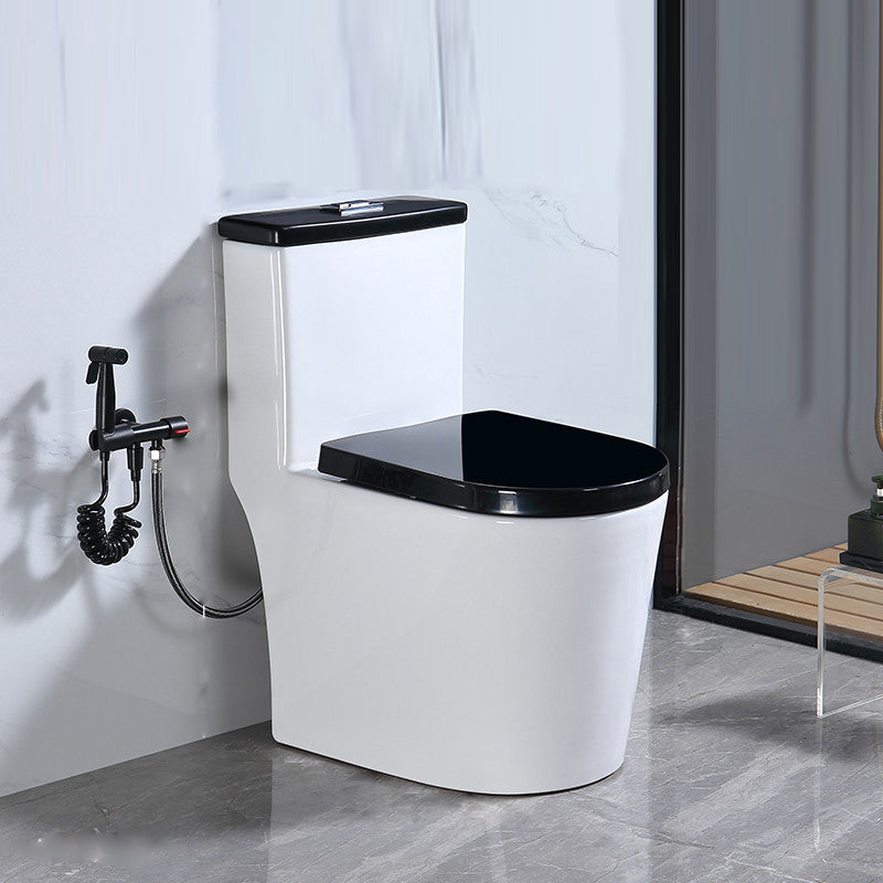 Traditional Floor Mounted Flush Toilet All In One Siphon Jet Toilet