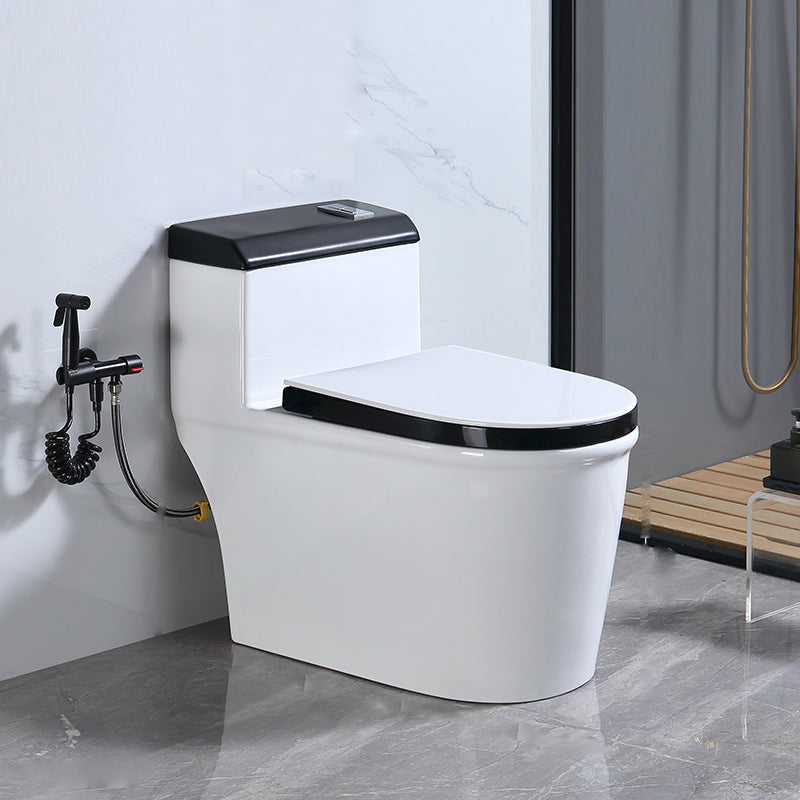 Traditional Floor Mounted Flush Toilet All In One Siphon Jet Toilet