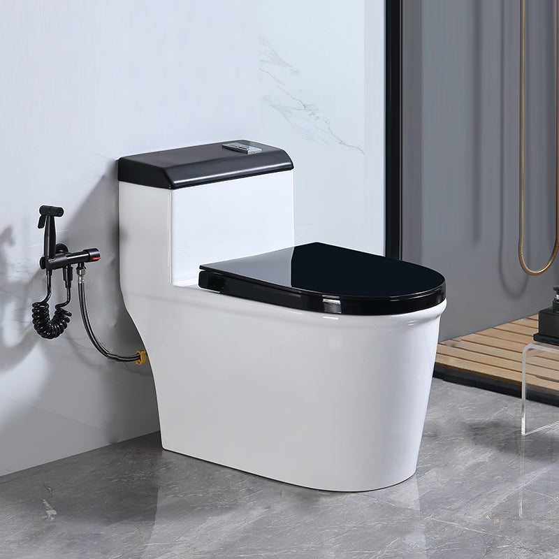 Traditional Floor Mounted Flush Toilet All In One Siphon Jet Toilet