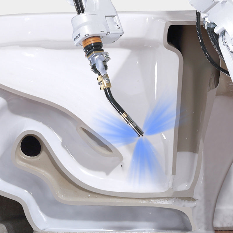 Traditional Floor Mounted Flush Toilet All In One Siphon Jet Toilet