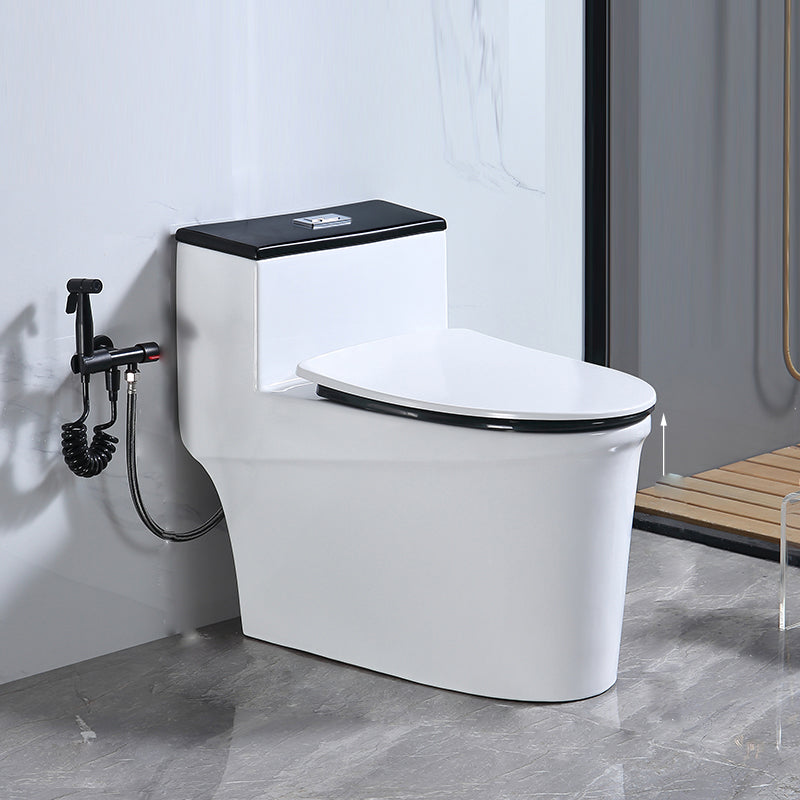 Traditional Floor Mounted Flush Toilet All In One Siphon Jet Toilet