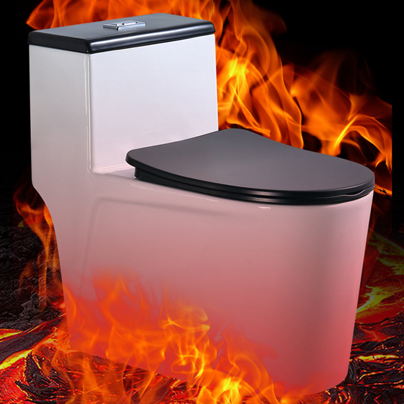 Traditional Floor Mounted Flush Toilet All In One Siphon Jet Toilet