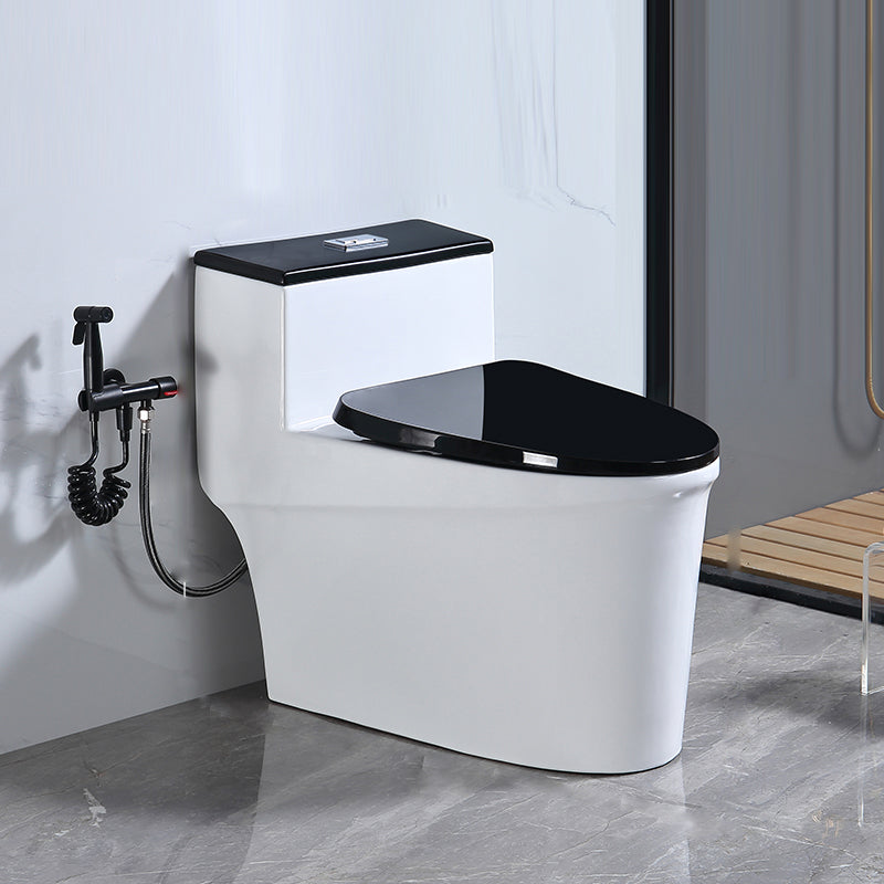 Traditional Floor Mounted Flush Toilet All In One Siphon Jet Toilet