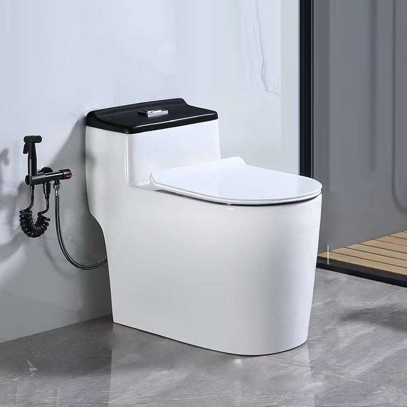 Traditional Floor Mounted Flush Toilet All In One Siphon Jet Toilet