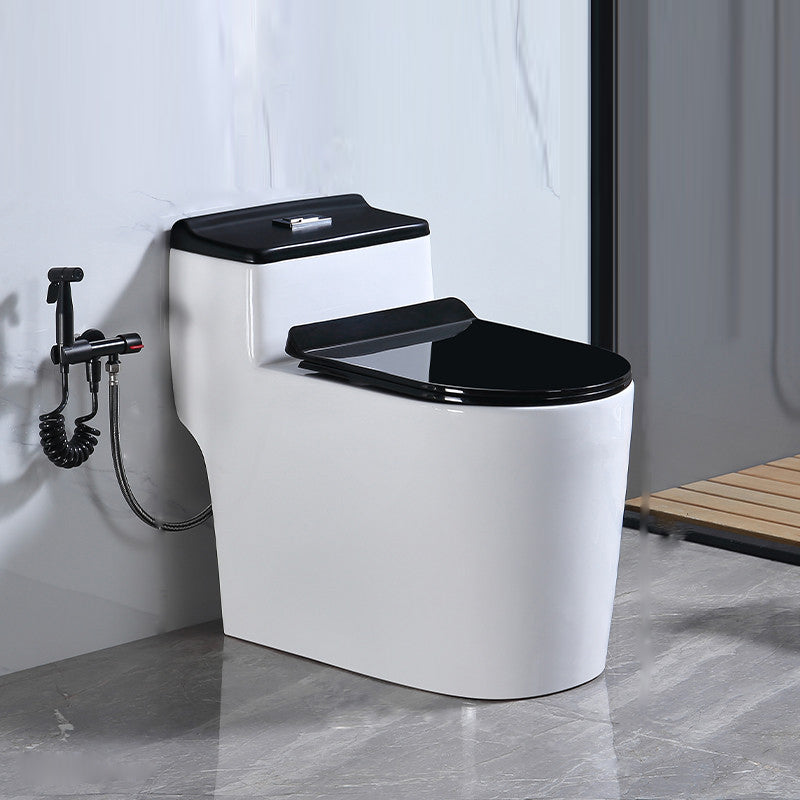 Traditional Floor Mounted Flush Toilet All In One Siphon Jet Toilet