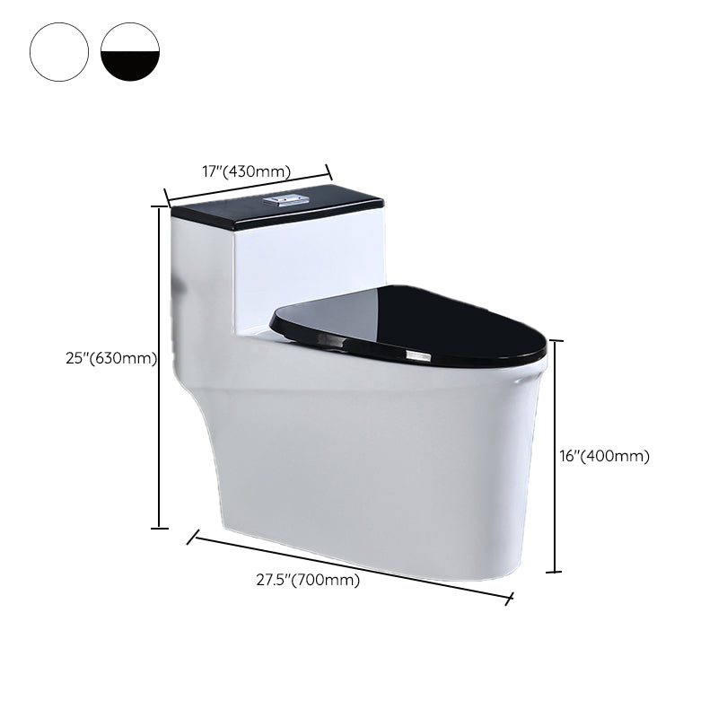 Traditional Floor Mounted Flush Toilet All In One Siphon Jet Toilet