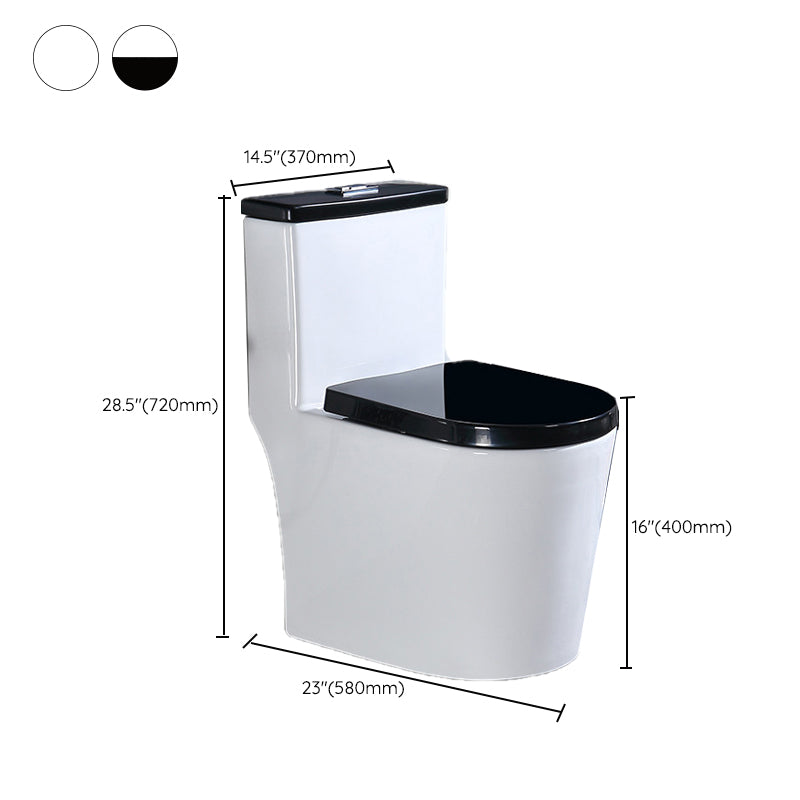 Traditional Floor Mounted Flush Toilet All In One Siphon Jet Toilet