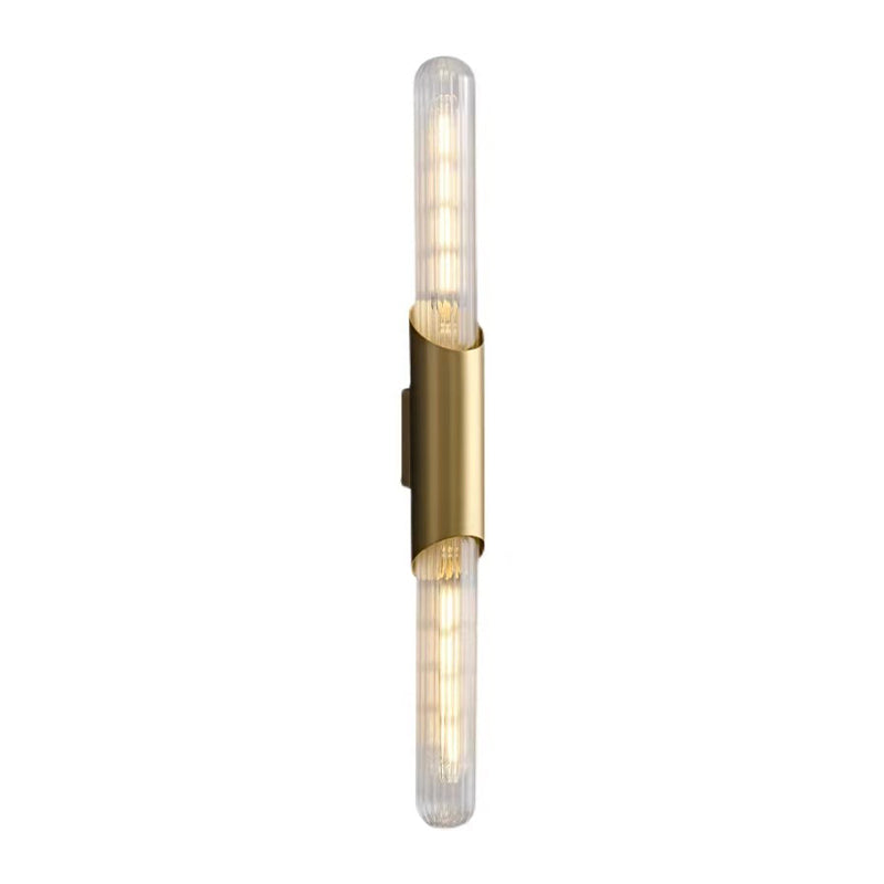 Golden Modernism Wall Mounted Sconce Shaded LED Wall Light for Dining Room
