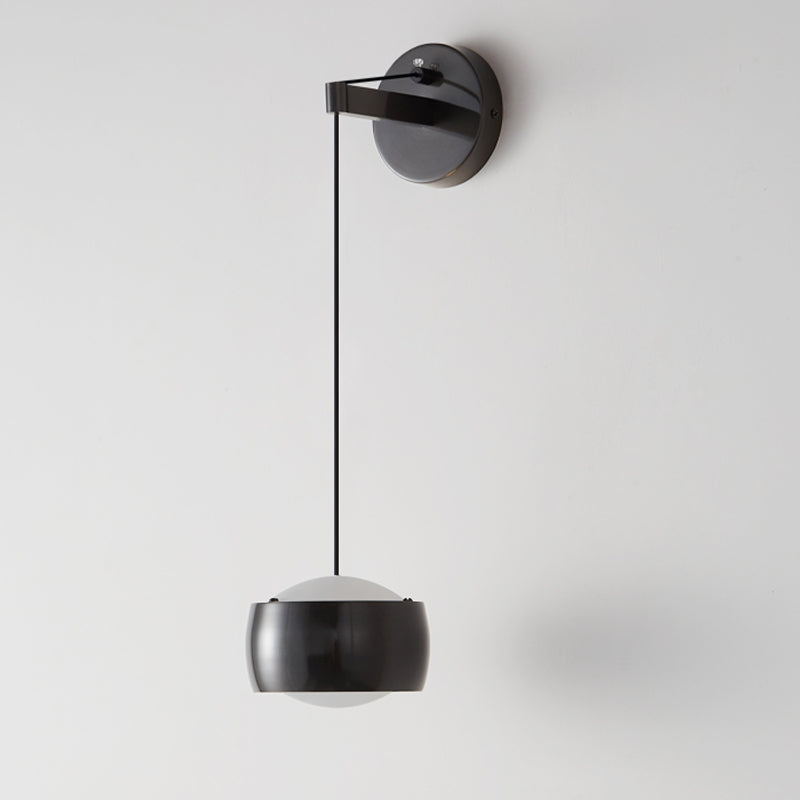 Modernism Drum Shade Wall Lighting 1-Light Wall Mount Light for Foyer