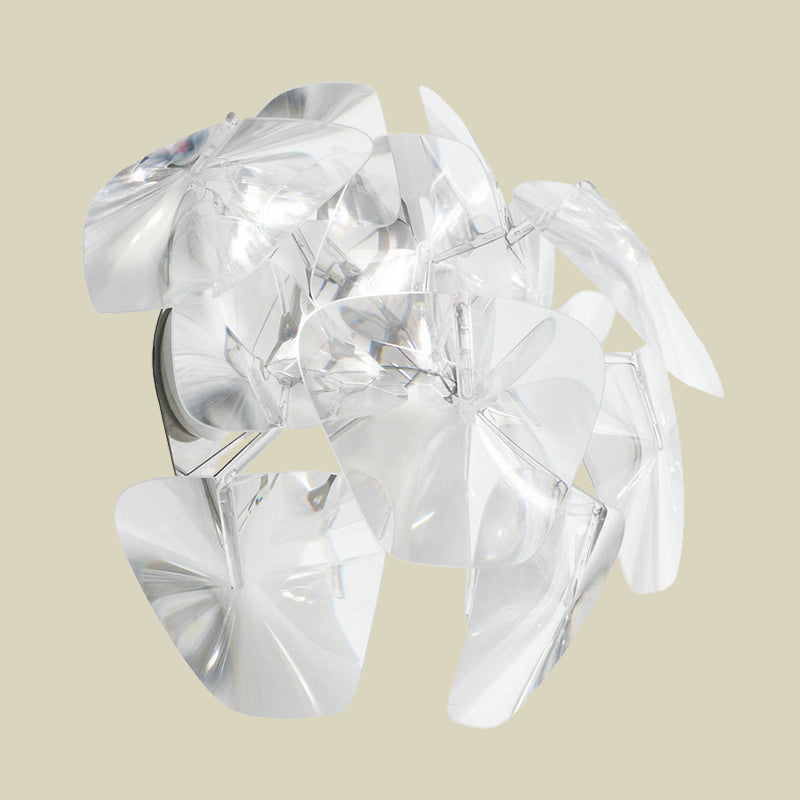 Pieces SCONCE LIMMUTE Hedendaagse Acryl Acryl Single Head Restaurant Wall Mount Lamp in Clear