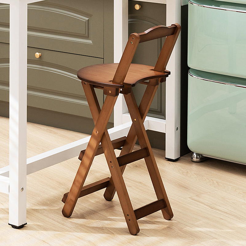 Folding Counter and Bar Stool Modern Style Wood Stool for Patio Use