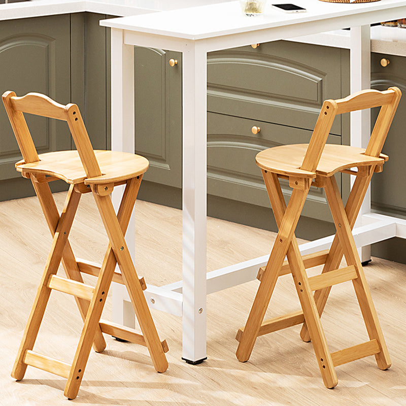 Folding Counter and Bar Stool Modern Style Wood Stool for Patio Use