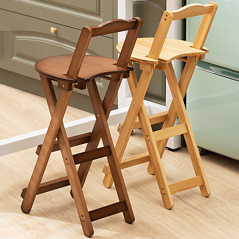 Folding Counter and Bar Stool Modern Style Wood Stool for Patio Use