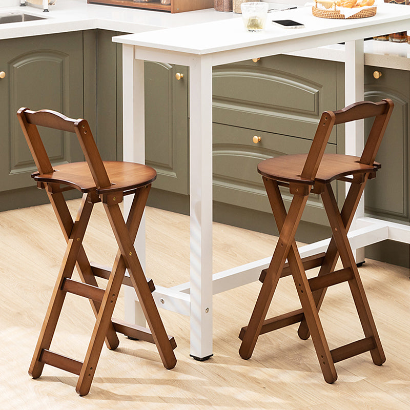 Folding Counter and Bar Stool Modern Style Wood Stool for Patio Use