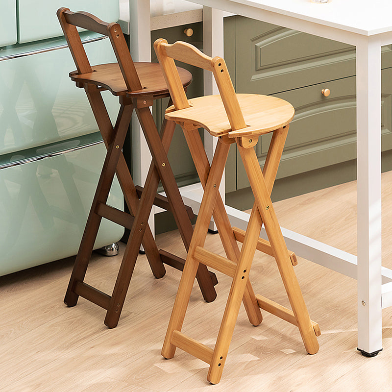 Folding Counter and Bar Stool Modern Style Wood Stool for Patio Use