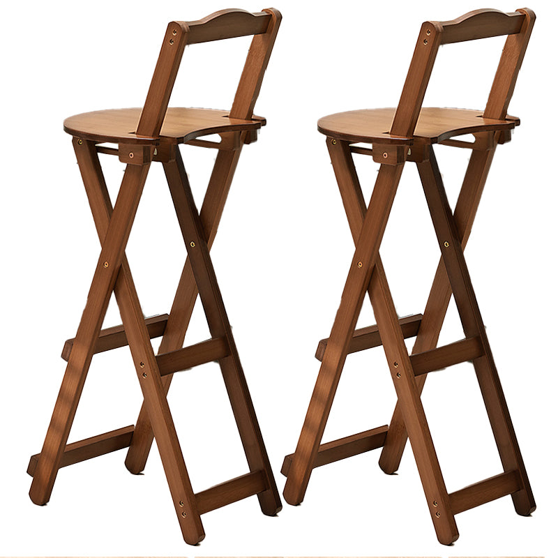 Folding Counter and Bar Stool Modern Style Wood Stool for Patio Use