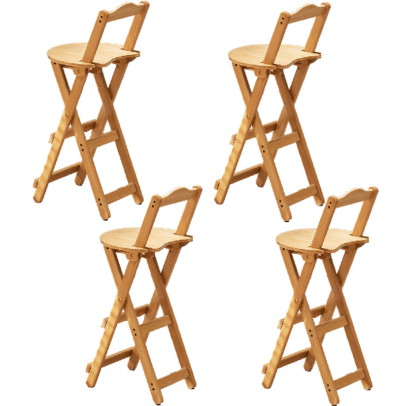 Folding Counter and Bar Stool Modern Style Wood Stool for Patio Use