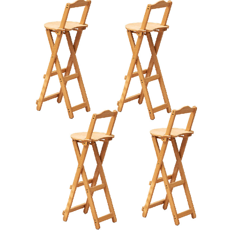 Folding Counter and Bar Stool Modern Style Wood Stool for Patio Use