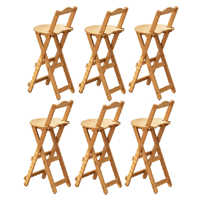 Folding Counter and Bar Stool Modern Style Wood Stool for Patio Use