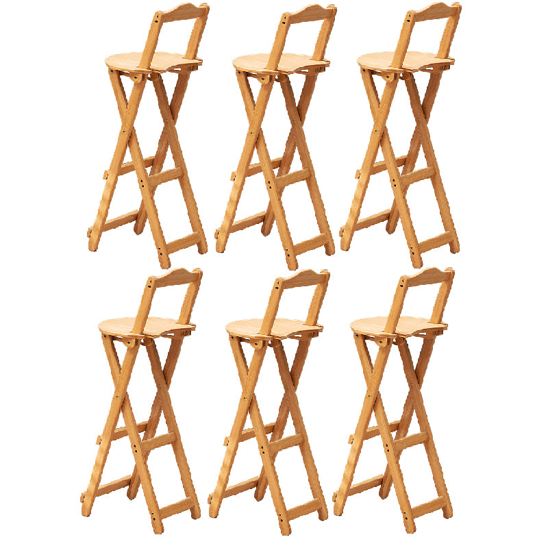 Folding Counter and Bar Stool Modern Style Wood Stool for Patio Use