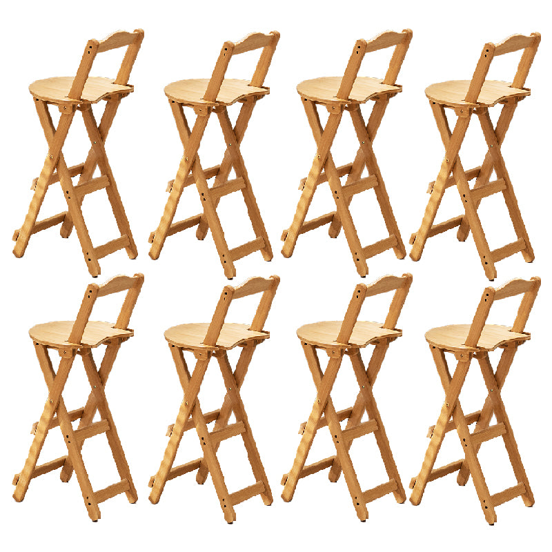 Folding Counter and Bar Stool Modern Style Wood Stool for Patio Use