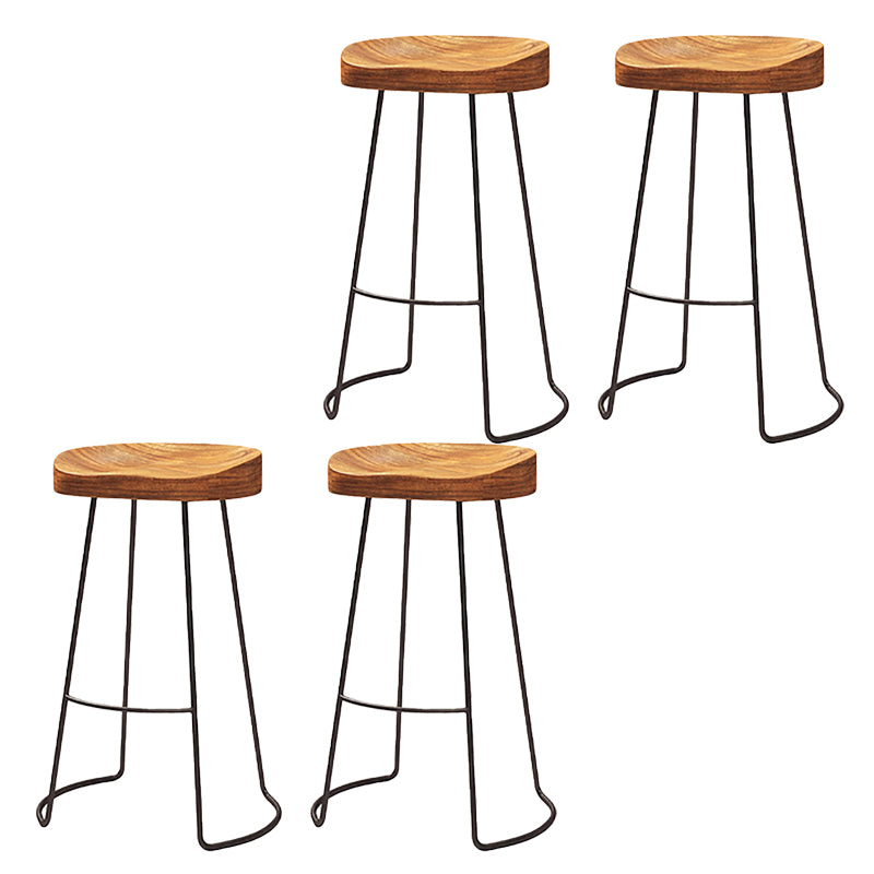 Contemporary Metal Legs Counter Chair Living Room Bar Stools