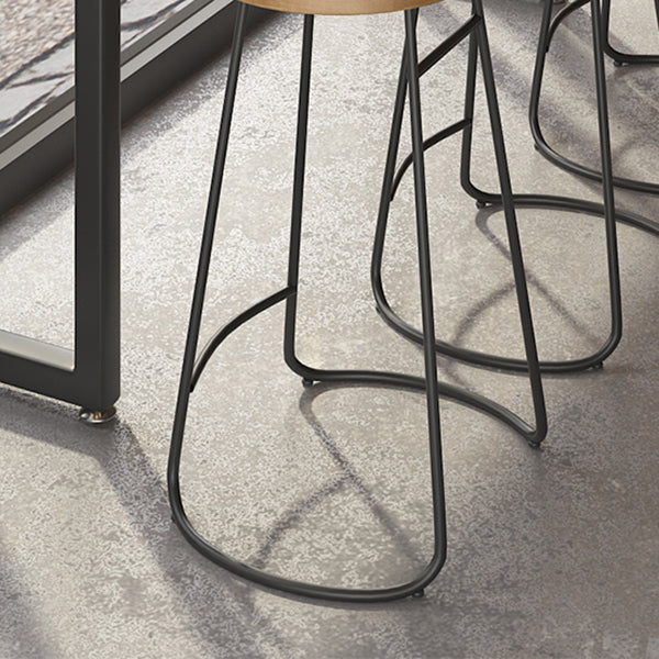 Contemporary Metal Legs Counter Chair Living Room Bar Stools