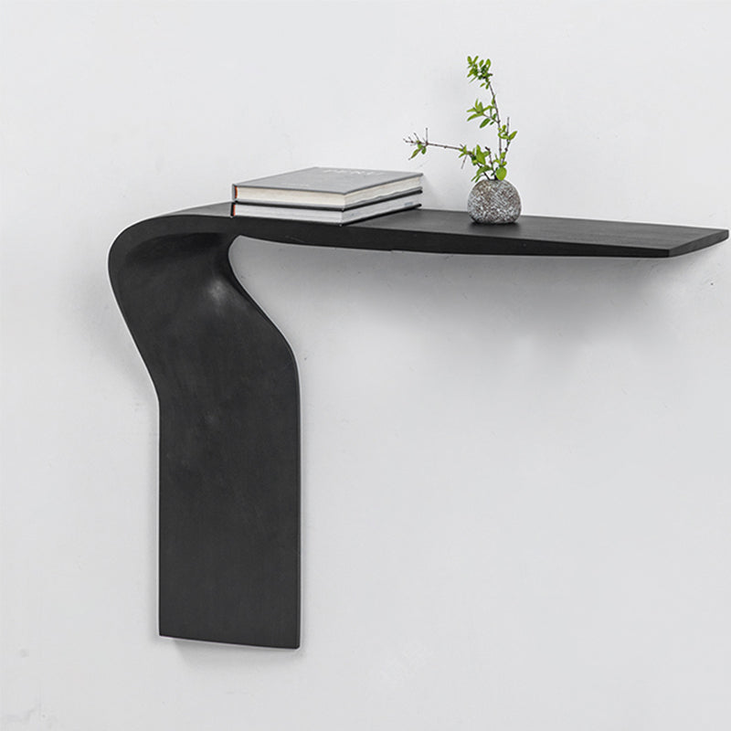 Rectangle Shape Contemporary Console Table Black Wood Console Sofa Table