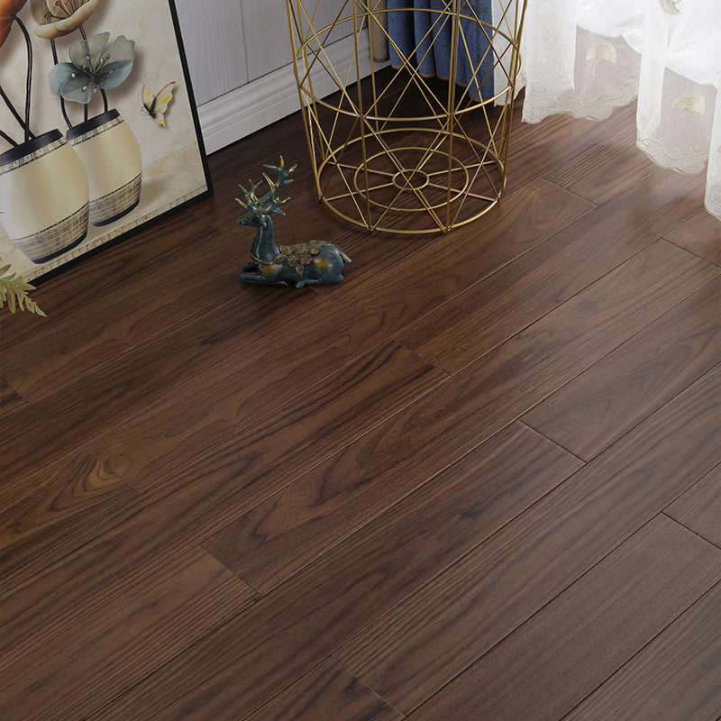 Modern Plank Flooring Solid Wood Water Resistant Staple Hardwood Flooring