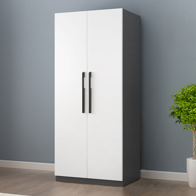 Engineered Wood Wardrobe Cabinet Modern Style Wardrobe Closet with Shelves