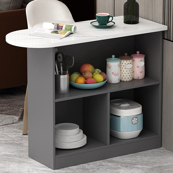 Wood Bar Table Modern Dining Table for Kitchen Living Room Coffee Room