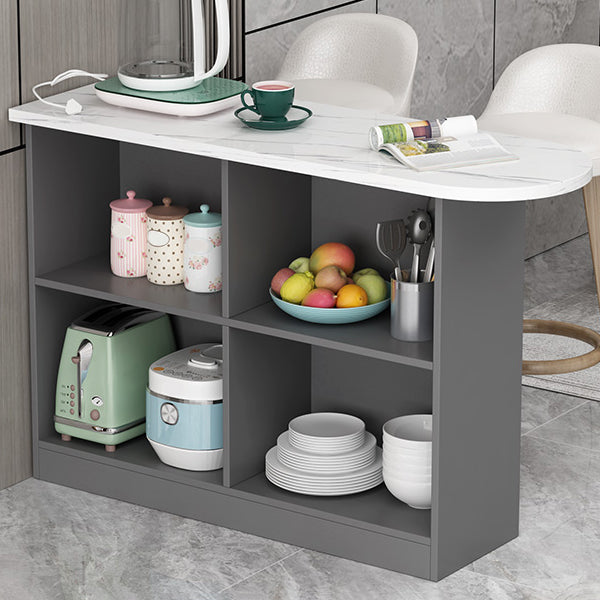 Wood Bar Table Modern Dining Table for Kitchen Living Room Coffee Room