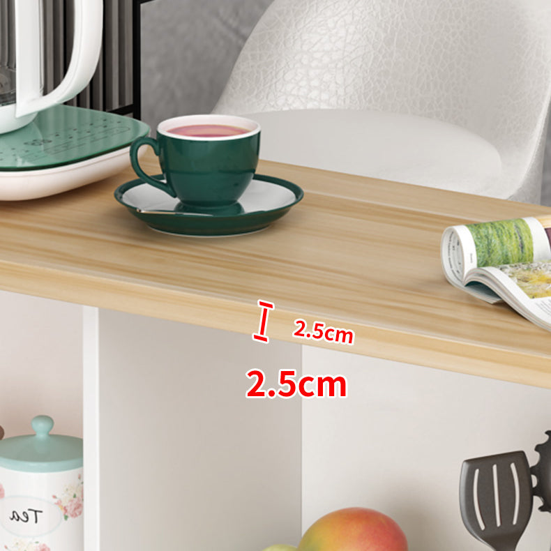 Wood Bar Table Modern Dining Table for Kitchen Living Room Coffee Room