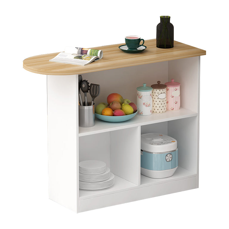 Wood Bar Table Modern Dining Table for Kitchen Living Room Coffee Room