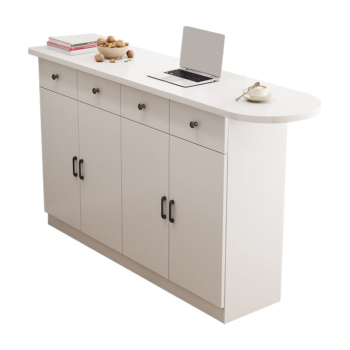 Specialty Contemporary Pub Table with Pedestal Manufactured Wood Bar Table