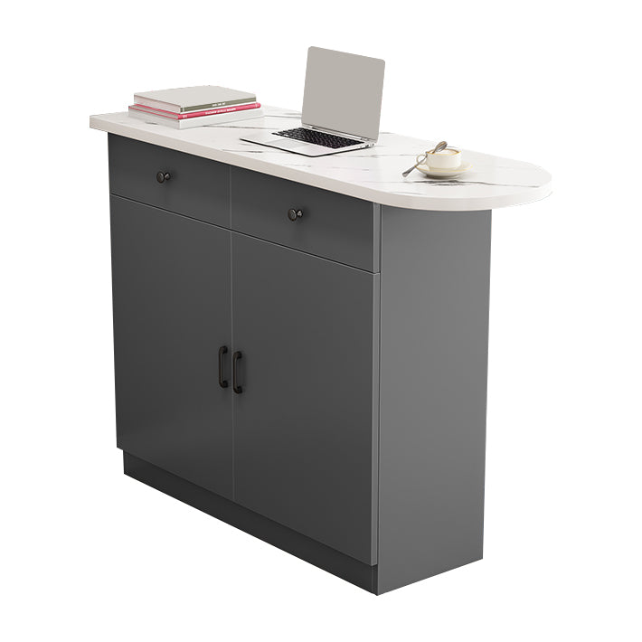 Specialty Contemporary Pub Table with Pedestal Manufactured Wood Bar Table