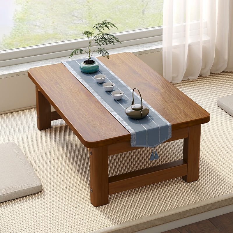 Rectangle Wood Coffee Table Contemporary Single Coffee Table